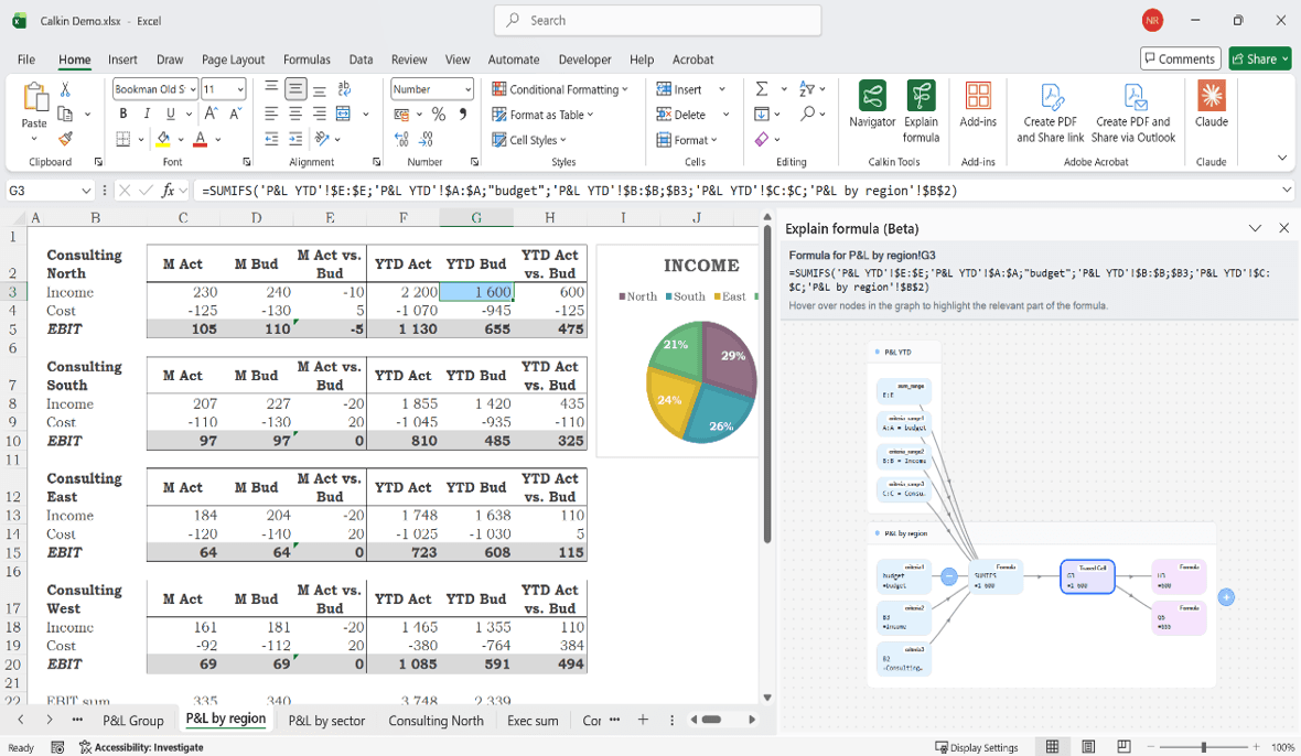 Simpler and faster handling of formulas